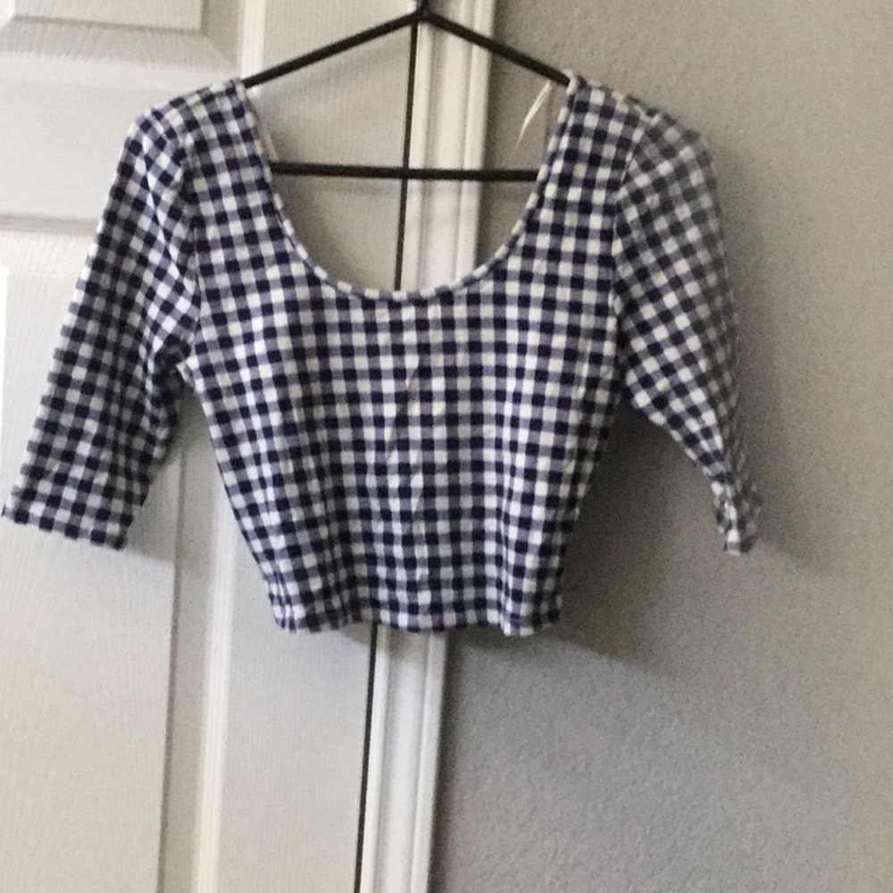 Forever 21 gingham crop top